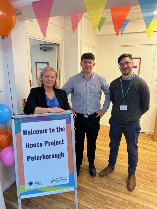 Hayley, George and Toby from House Project Peterborough